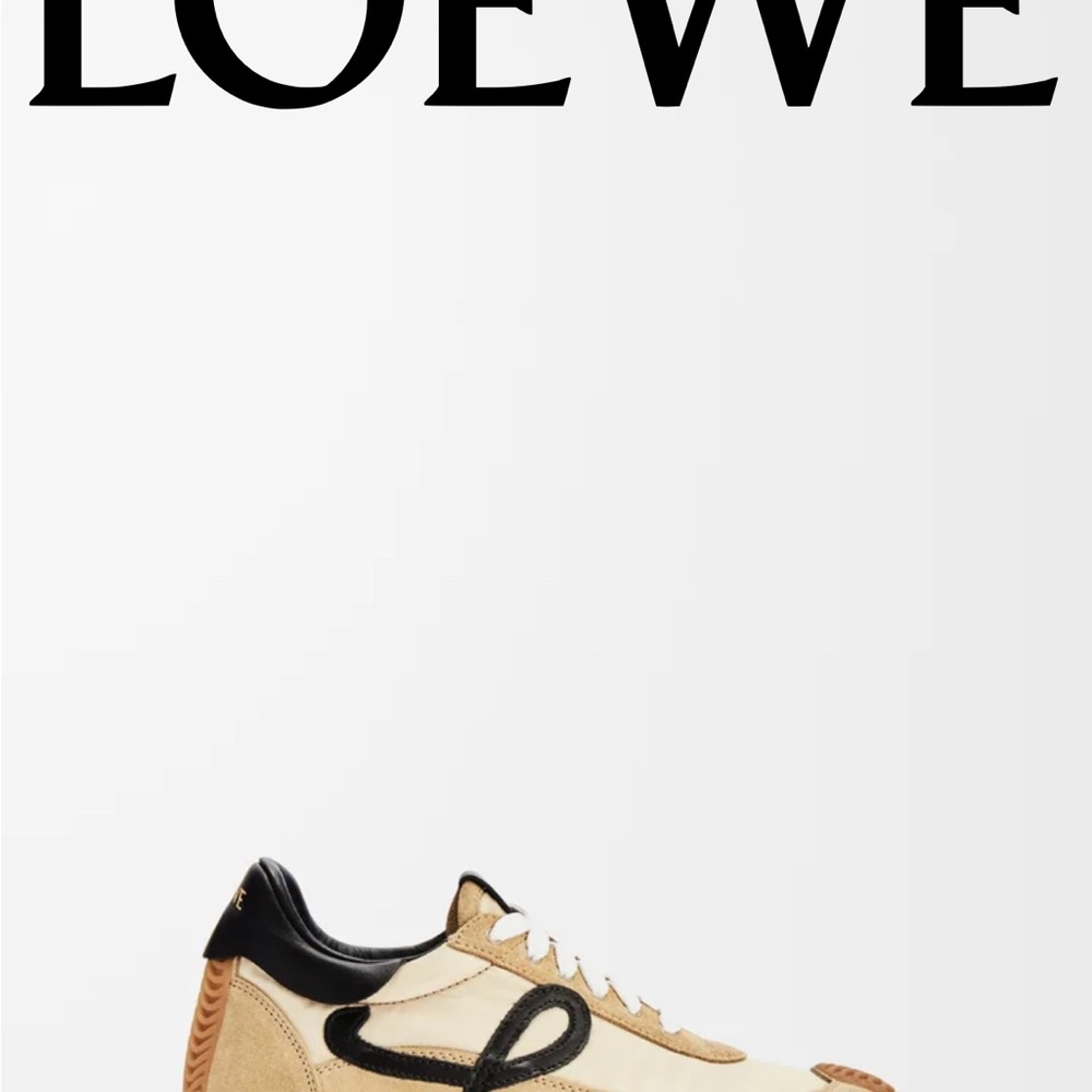 Loewe Women’s Tan and Black Sneakers